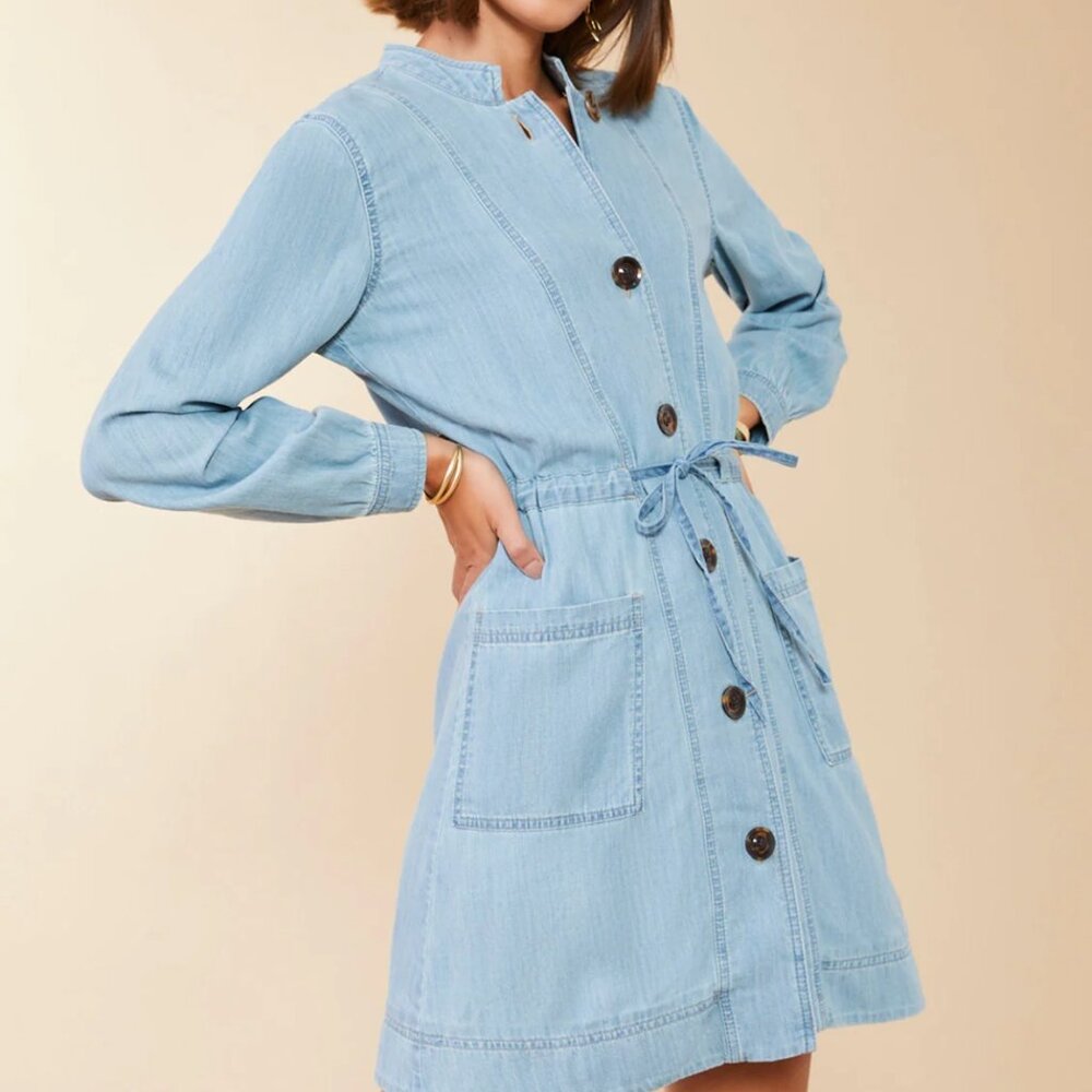 New w/tags Spartina 449 Elena Denim Dress, size XXS